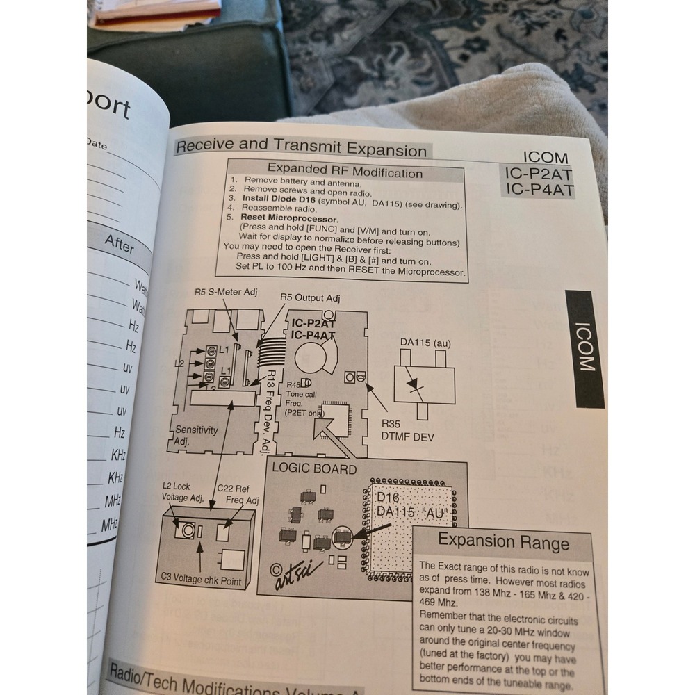 Radio Tech Modifications & Alignment Controls Edition 9A ICOM Kenwood Scanners - Picture 4 of 9